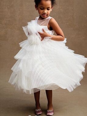 Princess Daliana Leah Tulle Flower Girl Dress